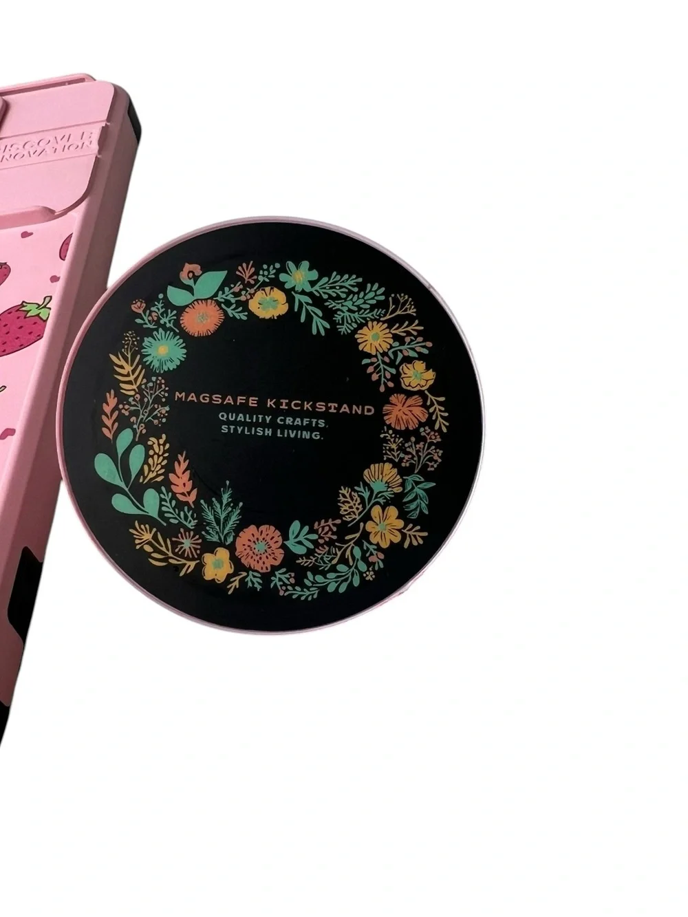 MagSafe Strawberry Printed Phone Case & Magnetic Stand for a Moto-G-Stylus 2025